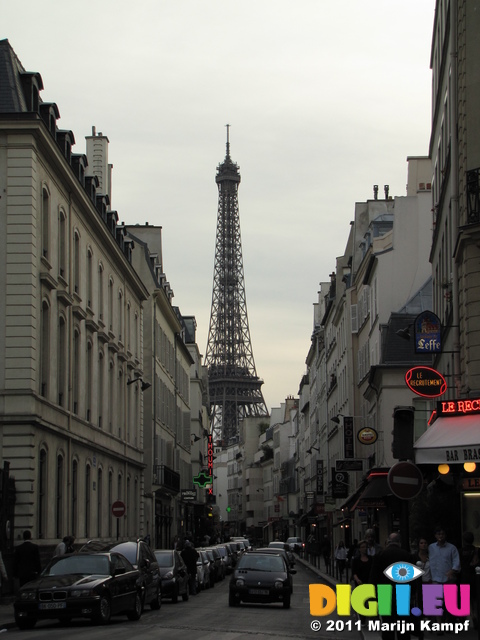 SX18650 Eiffel tower from random Paris street